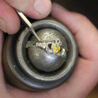 November – Silver Claddagh Birthstone Ring - Image 6